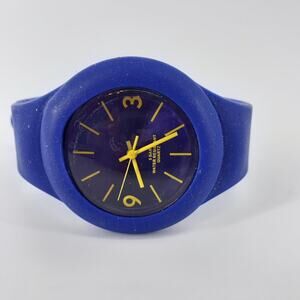 Krippl-Watches Wristwatch Blue 5 Bar Sempre Blue Silicon Rubber Numbers